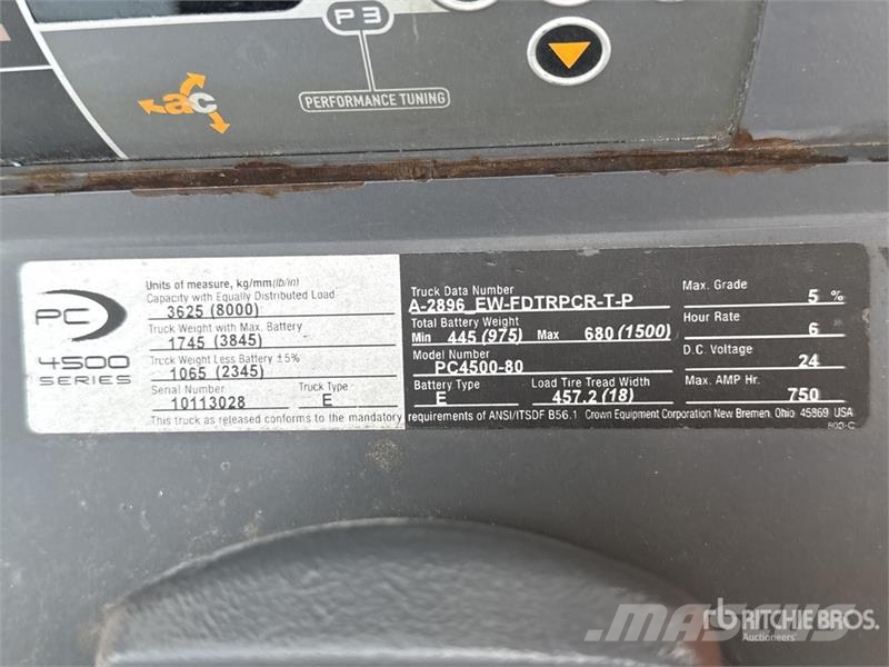 Crown PC4500-80 8000 lb Electric Pallet Jack Ručni paletar