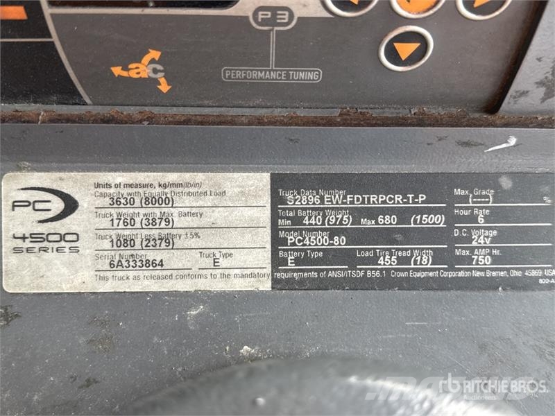 Crown PC4500-80 8000 lb Electric Pallet Jack Ručni paletar