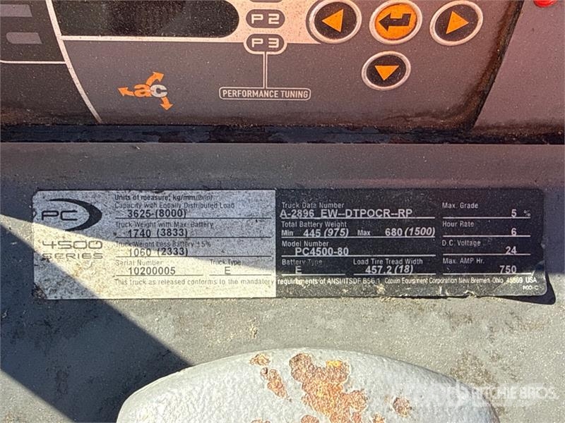 Crown PC4500-80 8000 lb Pallet Jack 手动码垛机