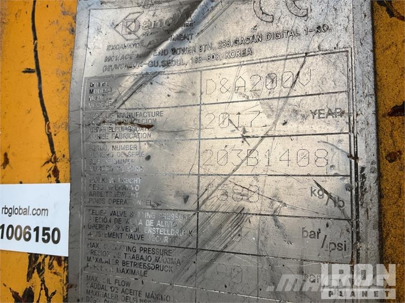  Danda D&A 200V 26 in Hydraulic Breaker Гидромолоты