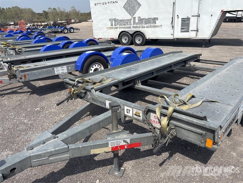Demco T/A 1 Car Open Car Carrier Trailer 차량 운반용 세미 트레일러
