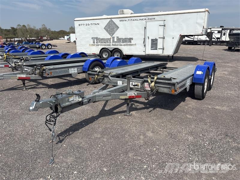 Demco T/A 1 Car Open Car Carrier Trailer 차량 운반용 세미 트레일러