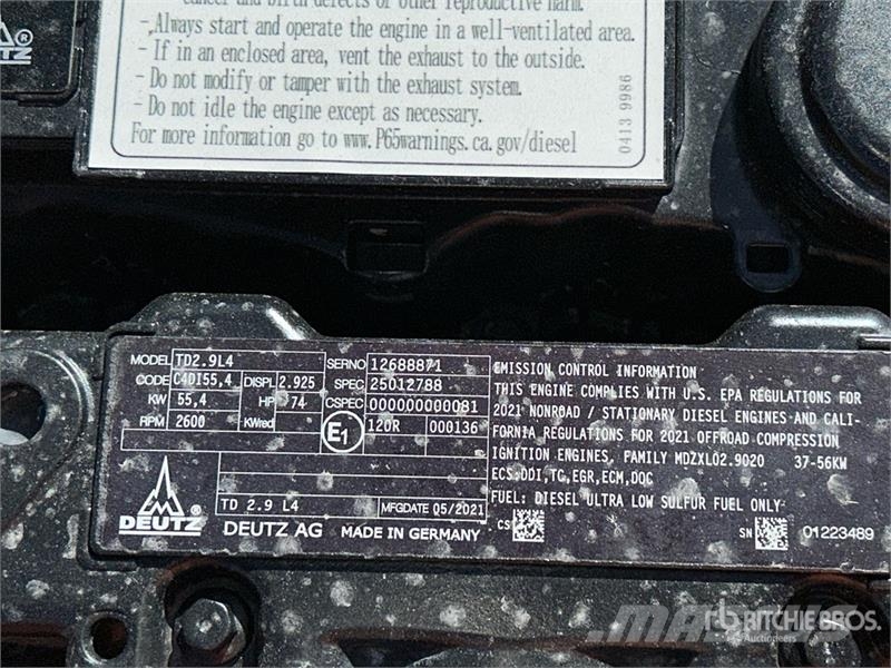 Deutz TD 2.9 L4 Engine エンジン