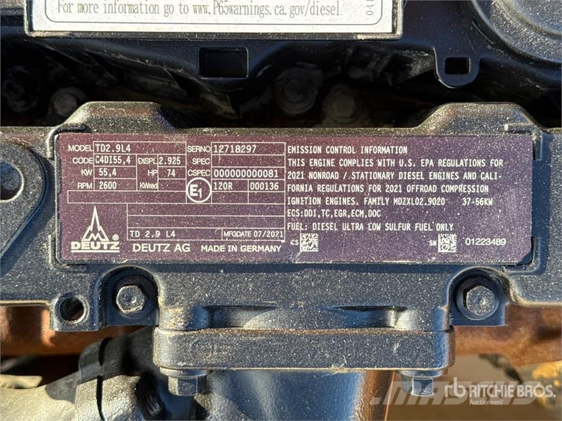 Deutz TD 2.9 L4 Engine Moteur