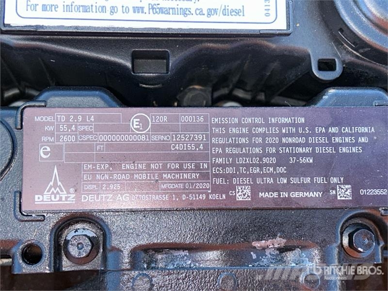 Deutz TD 2.9 L4 Engine エンジン