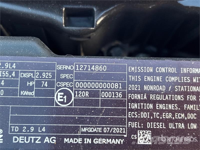 Deutz TD2.9L4 Engine Kargo motori