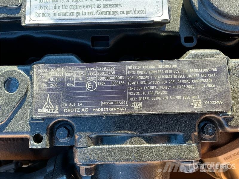 Deutz TD2.9L4 Engine Двигатели