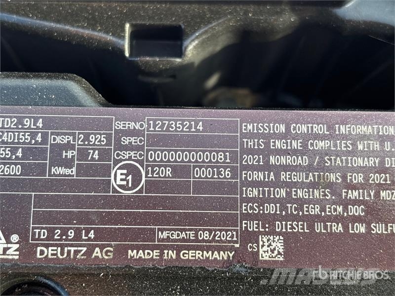 Deutz TD2.9L4 Engine Moteur