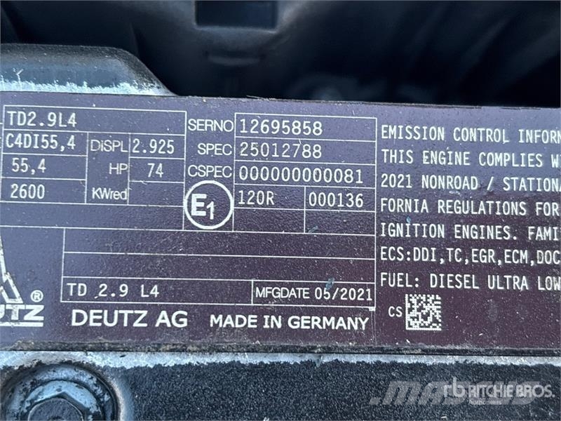Deutz TD2.9L4 Engine Kargo motori