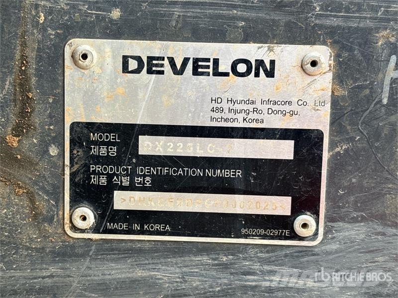 Develon DX225LC-7 Crawler excavators