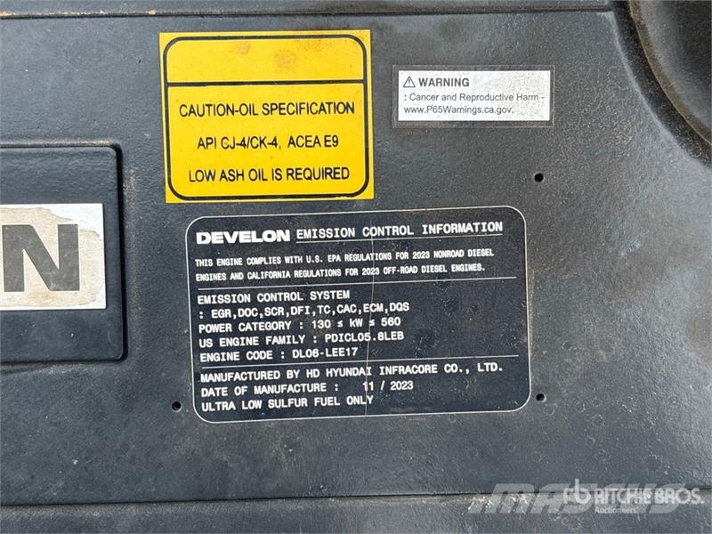 Develon DX225LC-7 Kāpurķēžu ekskavatori