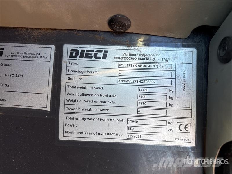 Dieci ICARUS 40.17 Telehandler Телескопични товарачи