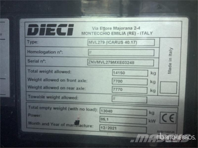 Dieci ICARUS 40.17 Telehandler Τηλεσκοπικοί ανυψωτές