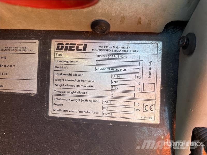 Dieci ICARUS 40.17 Telehandler Телескопични товарачи