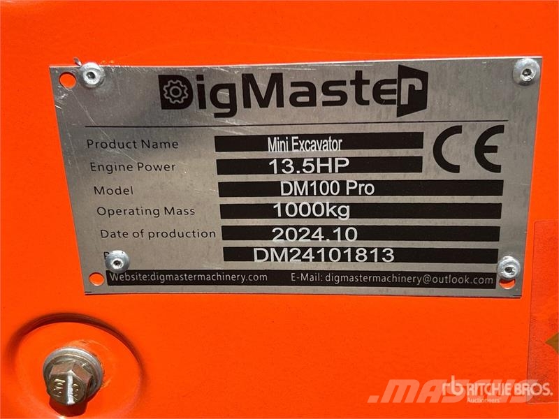  Dig Master DM100 Mini Excavator Miniescavadeiras < 7t (Mini escavadeiras)