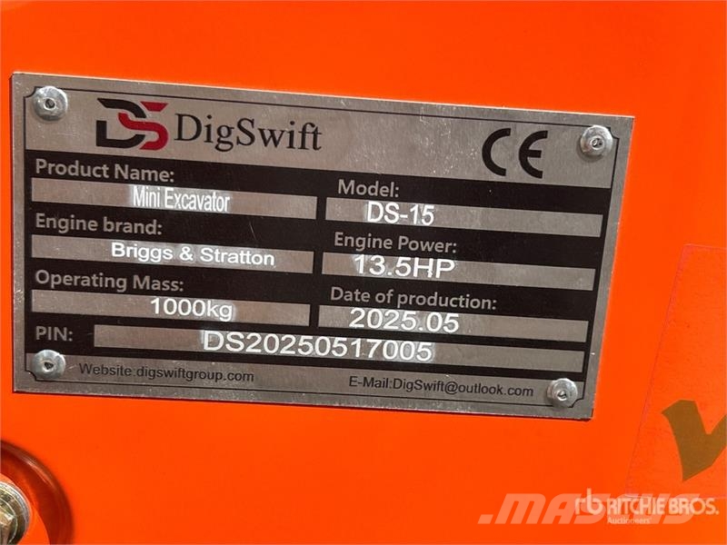 Dig Swift DS-15 Mini Excavator (Unused) Miniescavadeiras < 7t (Mini escavadeiras)