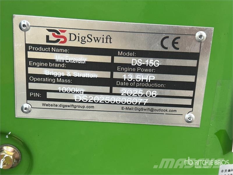 Dig Swift DS-15 Mini Excavator (Unused) Mini bagri <7t