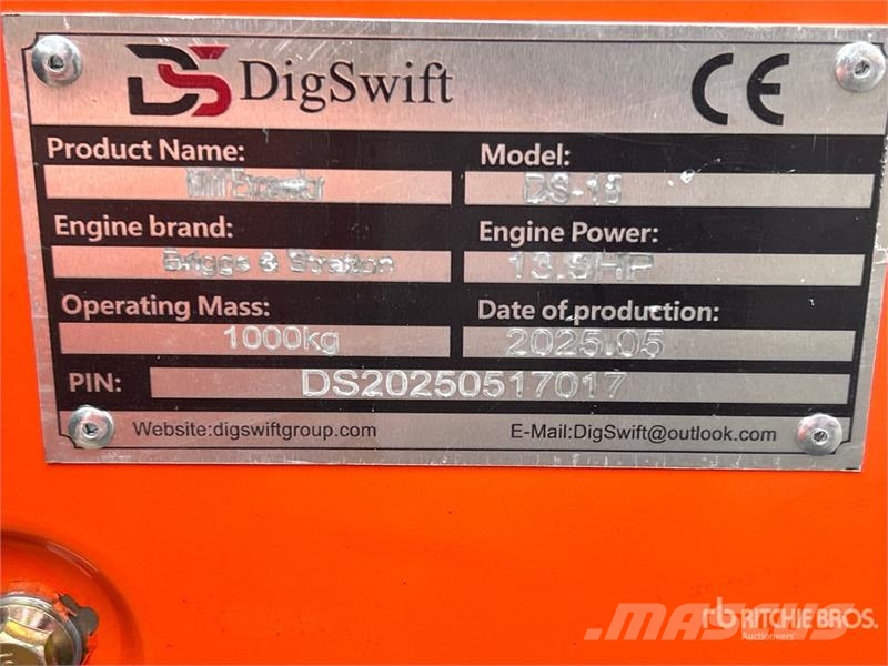  Dig Swift DS-15 Mini Excavator Mini ekskavatori < 7 t