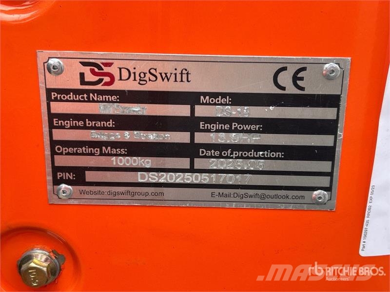  Dig Swift DS-15 Mini Excavator Mini ekskavatori < 7 t