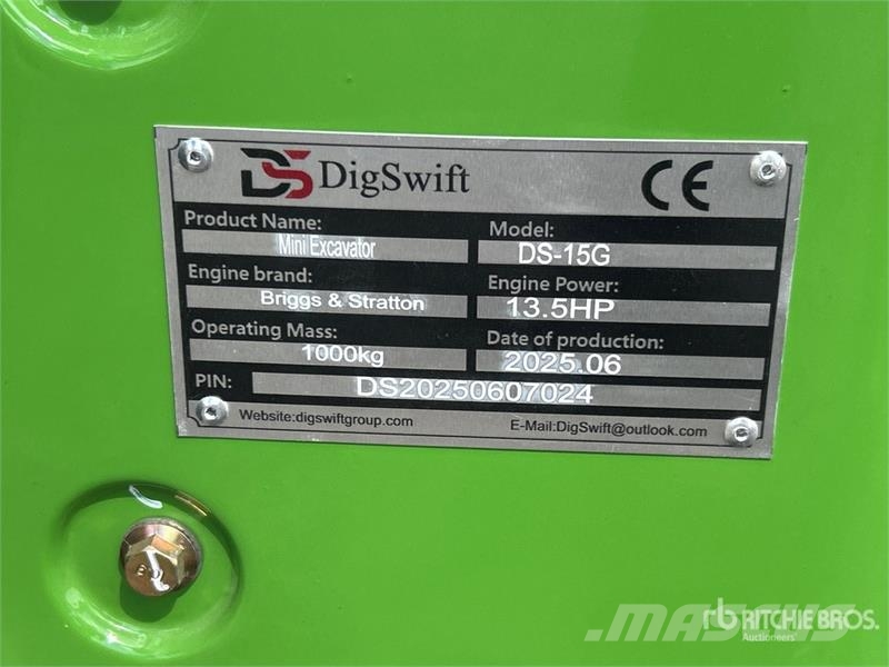 Dig Swift DS-15 Mini Excavator (Unused) Miniescavadeiras < 7t (Mini escavadeiras)