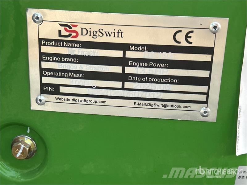 Dig Swift DS-15G Mini Excavator (Unused) Mini kotrók < 7t
