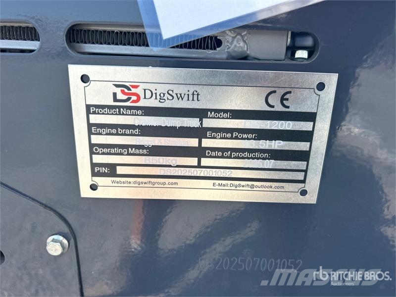  DigSwift DS-1200 Stand-On Mini Crawler Dumper (Unu Vehículos compactos de volteo