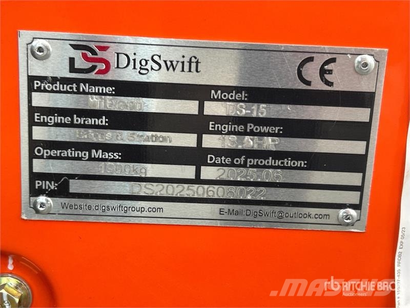  DigSwift DS-15 Mini Excavator (Unused) Minigravemaskiner