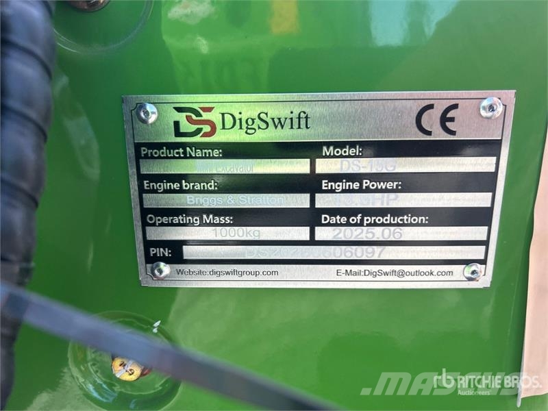 DigSwift DS-15G Mini Excavator (Unused) Mini bagri <7t