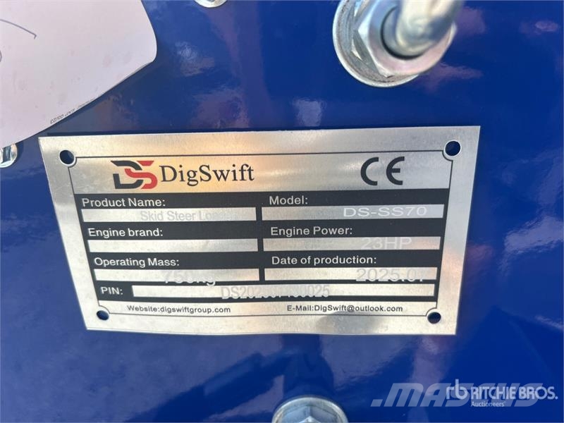  DigSwift DS-SS70 Mini Compact Track Loader (Unused لوادر انزلاقية التوجيه