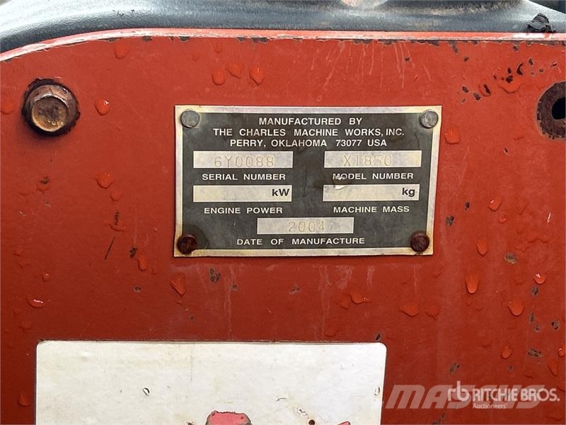Ditch Witch XT850 Tracked Backhoe Loader Graaf-laadcombinaties