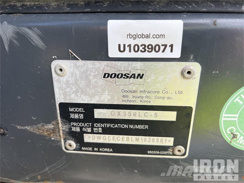 Doosan DX350LC-5 Lánctalpas kotrók