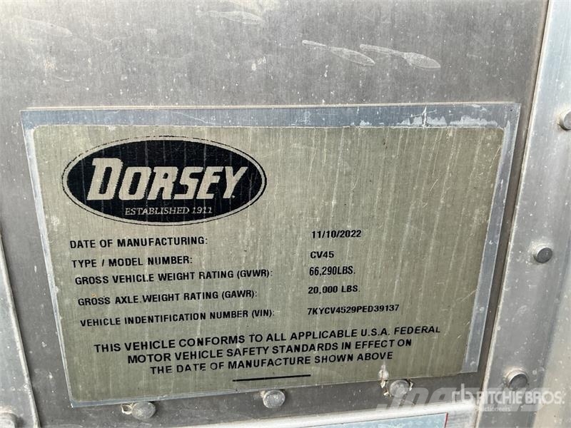 Dorsey CV45 45 ft T/A Chip Trailer Hout transporter