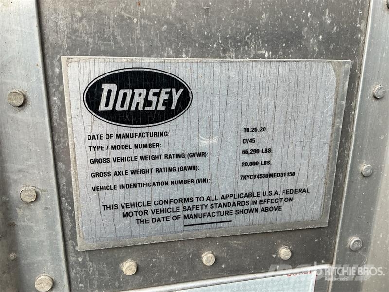 Dorsey CV45 Open-Top 45 ft T/A Chip Trailer Ρυμούλκες θρυμματισμένης ξυλείας