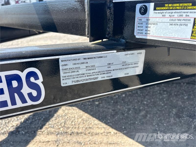 Double A 7212S 12 ft S/A Utility Trailer (Unused) Druge prikolice