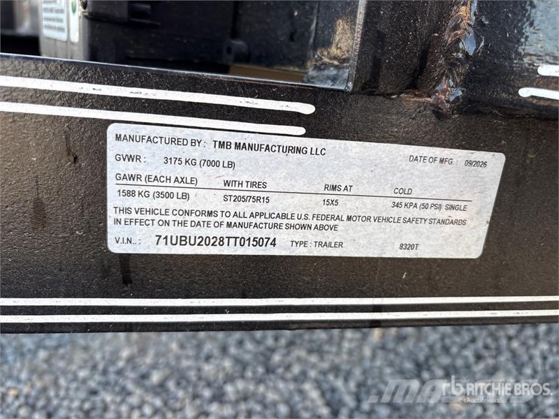 Double A 8320T 20 ft T/A Utility Trailer (Unused) Citas piekabes