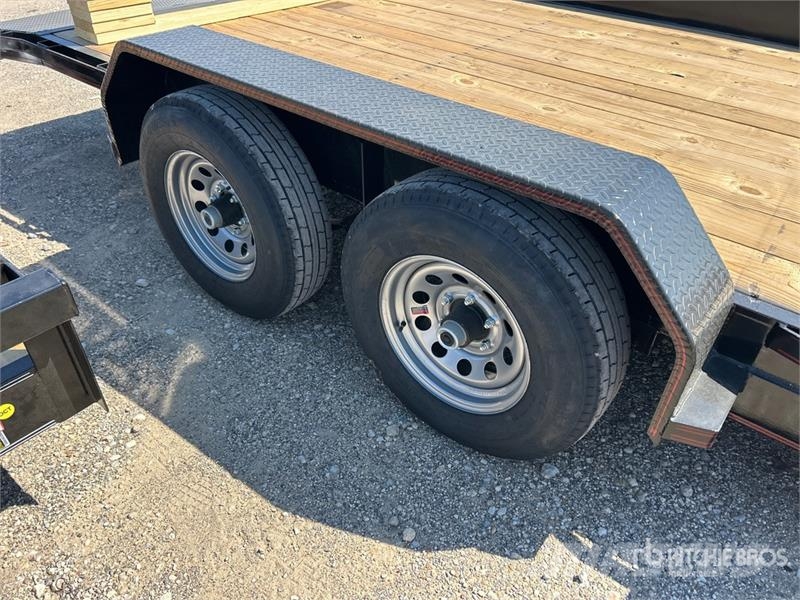 Double A 8320T52 20 ft T/A Equipment Trailer (Unus Járműszállító pótkocsik