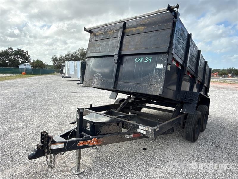 Down 2 Earth T/A Gooseneck Dump Utility Trailer Kiper prikolice