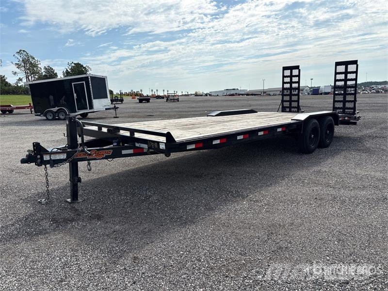 Down to Earth DTE10224EDO8B 24 ft T/A Equipment Trailer Ремаркета за превоз на автомобили
