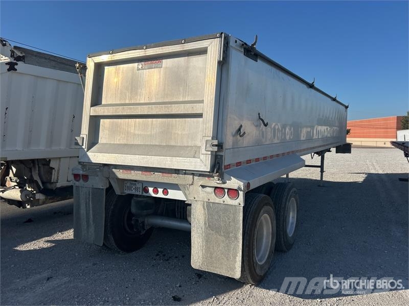 Dragon 39 ft T/A Aluminum Frameless End Dump Trailer (Ino Sklápěcí přívěsy