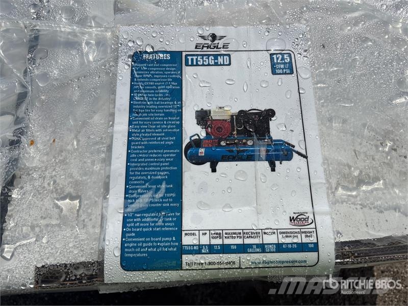 Eagle 12.5 cfm Mobile 60 gal Air Compressor コンプレッサー