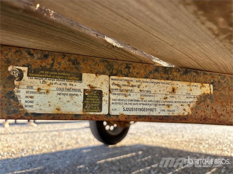 East Mfg Texas Longhorn Trailers, LLC 10 ft S/A Utility Tra Other trailers