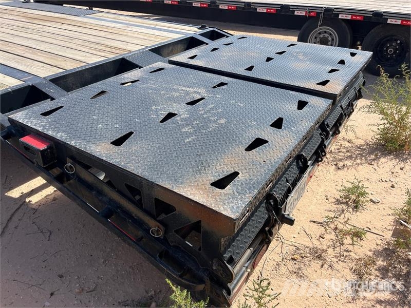 ED 40 ft T/A Gooseneck Equipment Trailer Remolques para transporte de vehículos