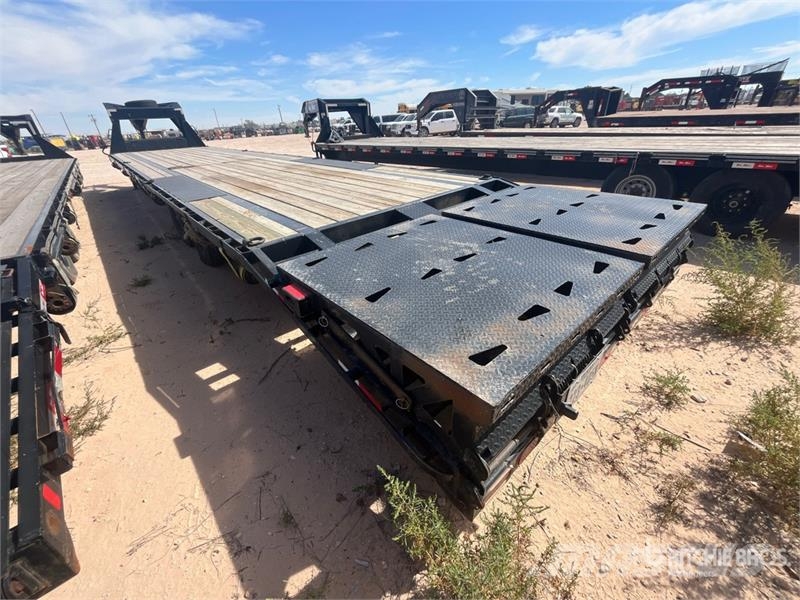 ED 40 ft T/A Gooseneck Equipment Trailer Remolques para transporte de vehículos