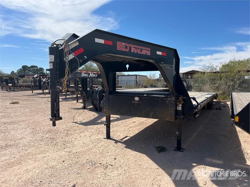 ED 40 ft T/A Gooseneck Equipment Trailer Remolques para transporte de vehículos