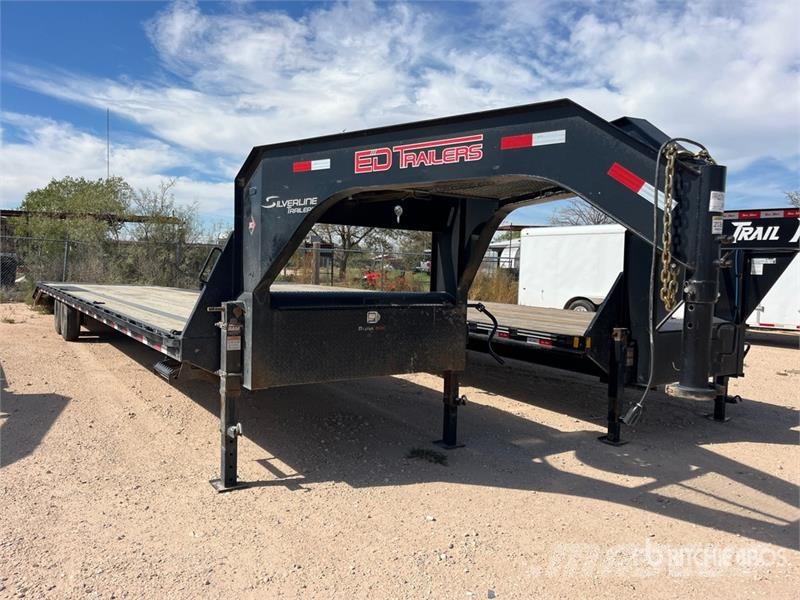 ED 40 ft T/A Gooseneck Equipment Trailer Remolques para transporte de vehículos