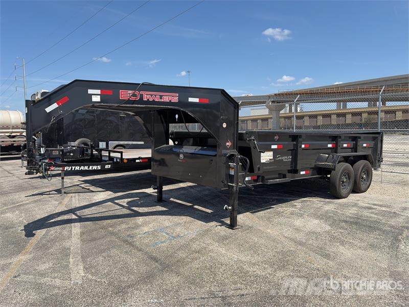 ED Trailers LPT8316272S-GN 15 ft T/A Gooseneck Dump U 티퍼 트레일러
