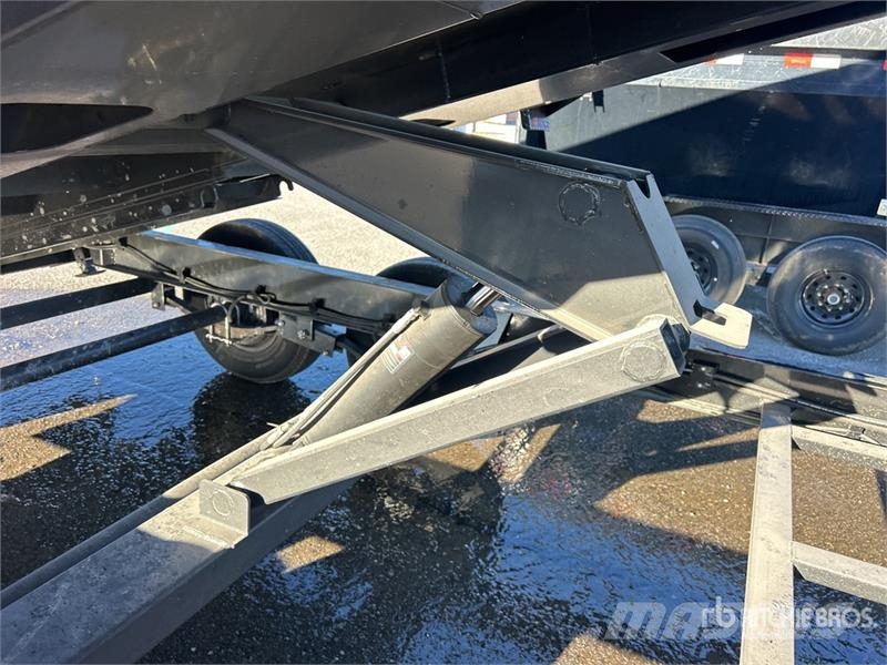 ED Trailers T/A Gooseneck Dump Utility Trailer Pašizgāzējs