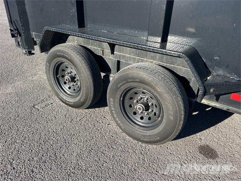ED Trailers T/A Gooseneck Dump Utility Trailer Pašizgāzējs
