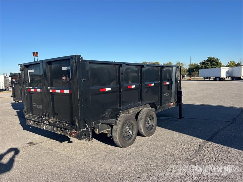 ED Trailers T/A Gooseneck Dump Utility Trailer Pašizgāzējs