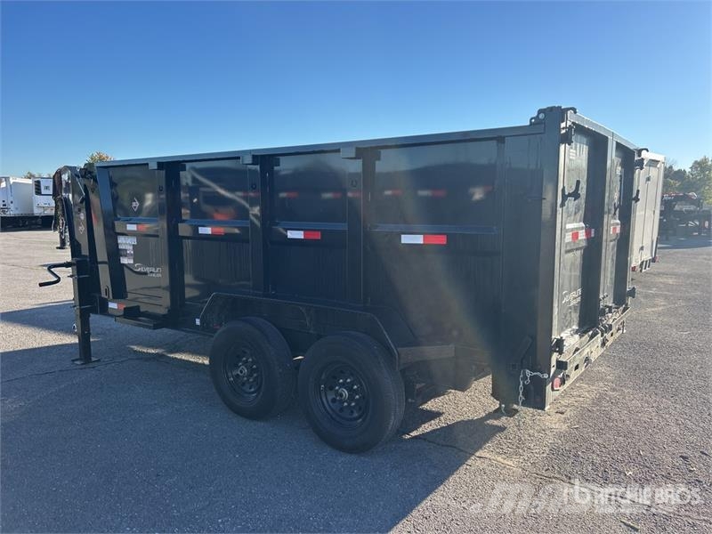 ED Trailers T/A Gooseneck Dump Utility Trailer Pašizgāzējs